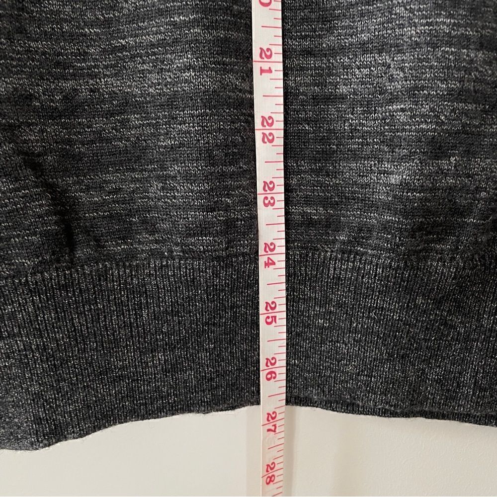LÍNEA ROSSA SIGNATURE Grey Merino Wool Sweater-L - Picture 4 of 11